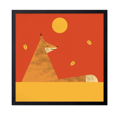 Fox In Autumn Sun