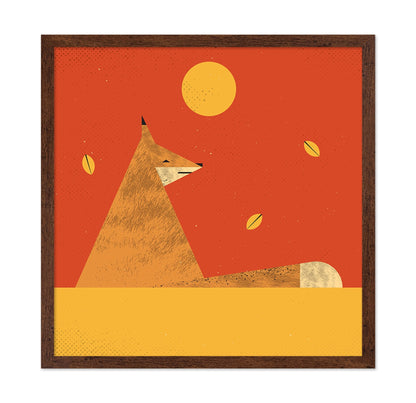 Fox In Autumn Sun