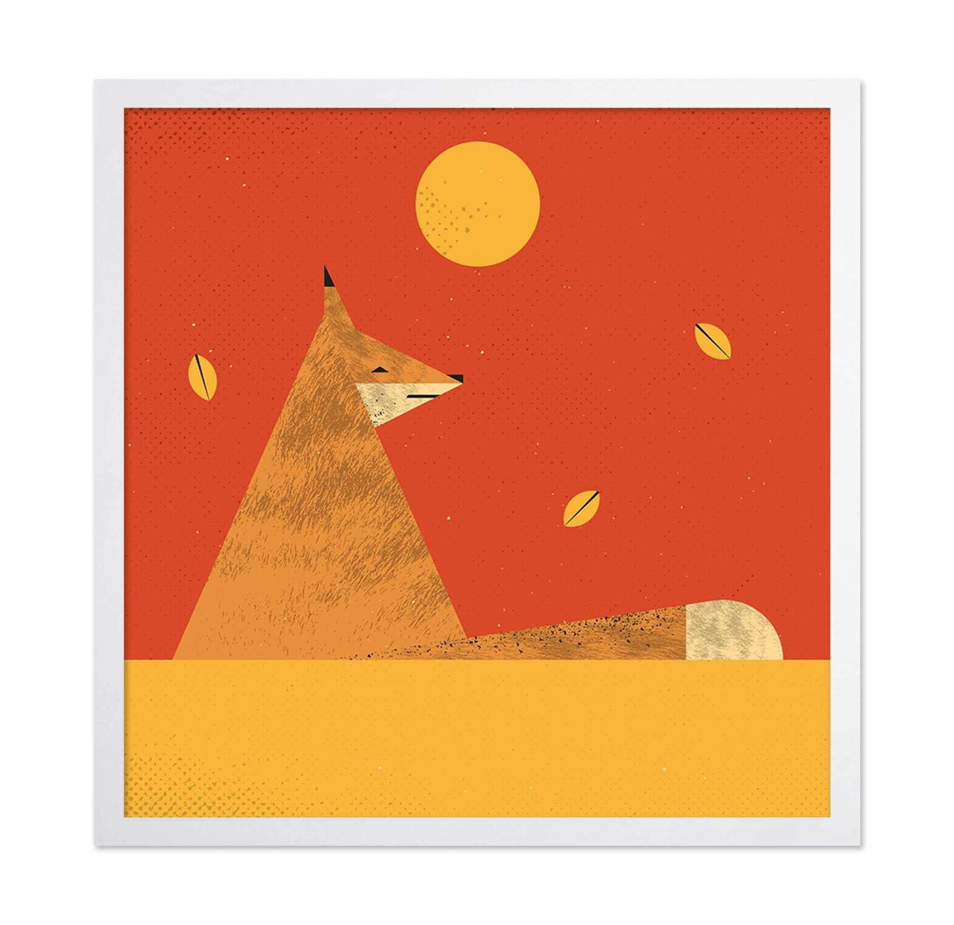 Fox In Autumn Sun