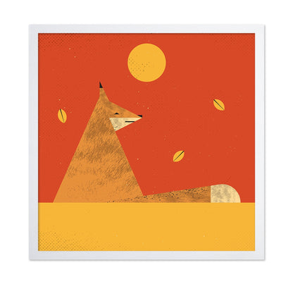Fox In Autumn Sun