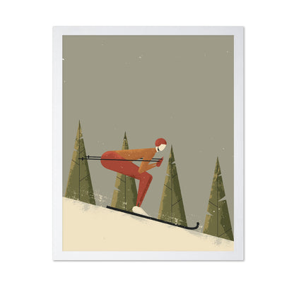Skier In Forest
