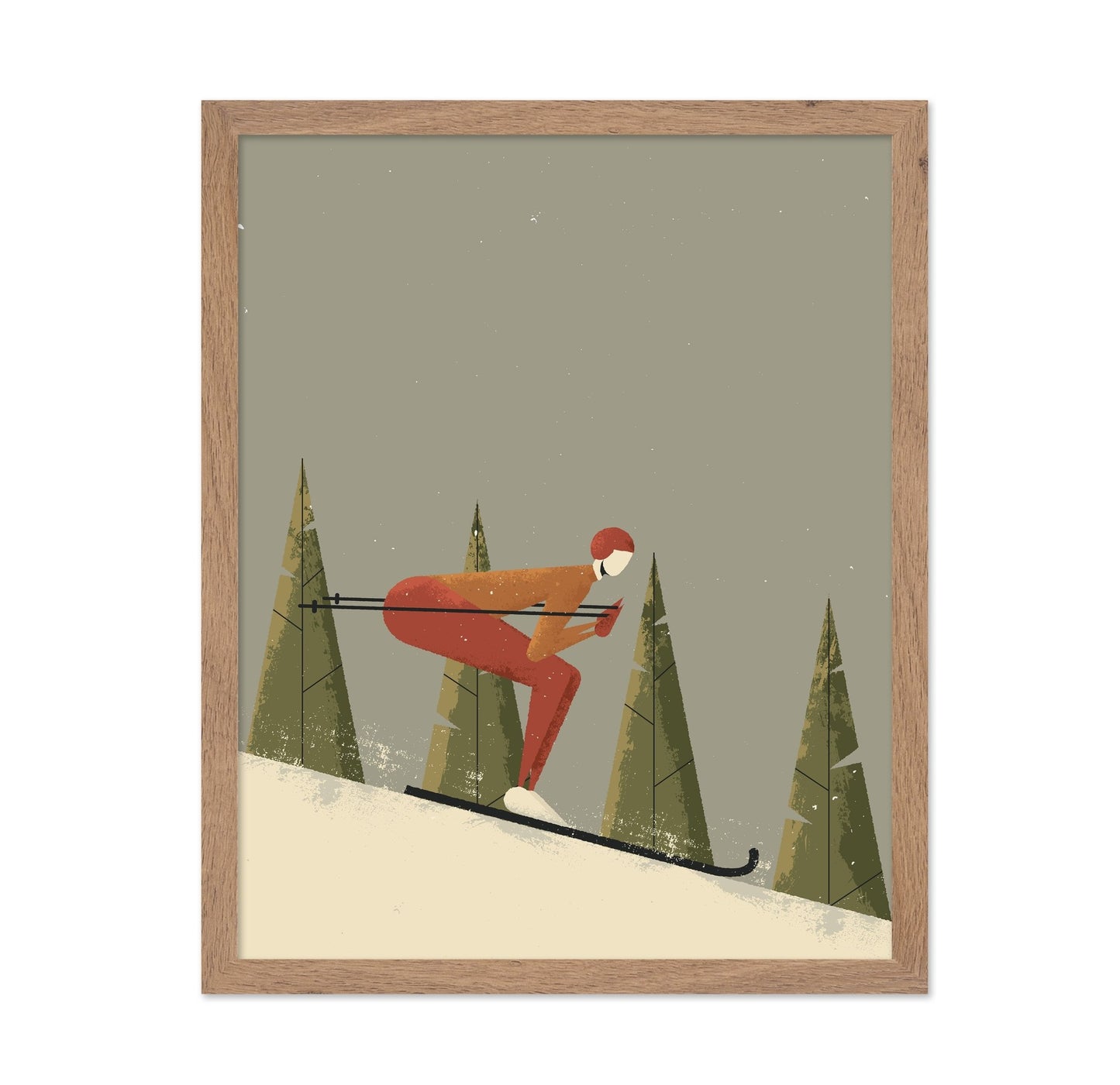 Skier In Forest
