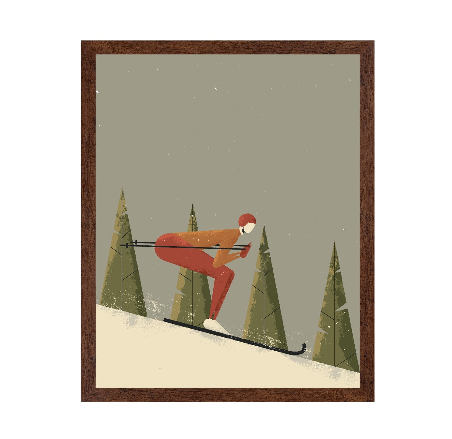 Skier In Forest