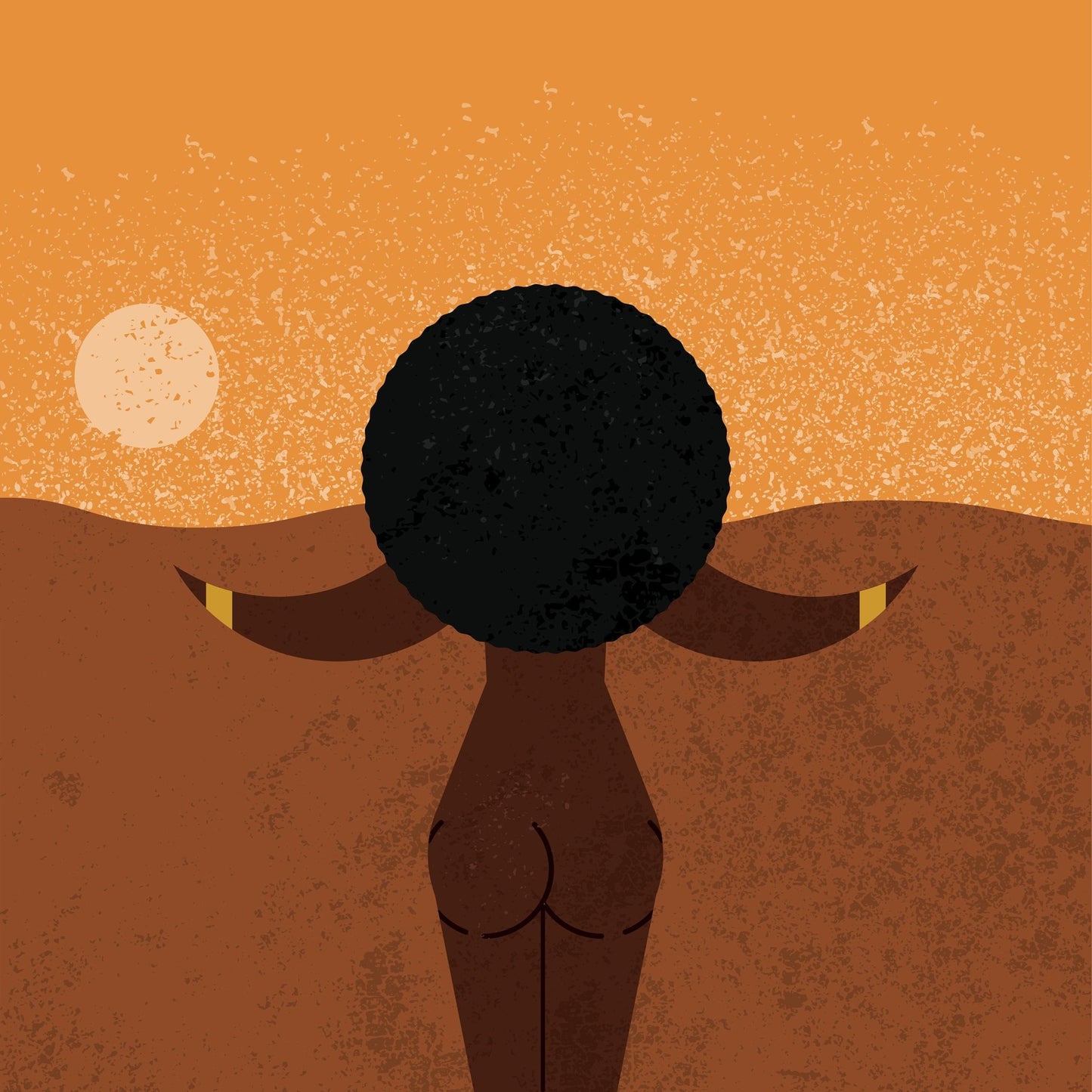 Desert Sunset Silhouette
