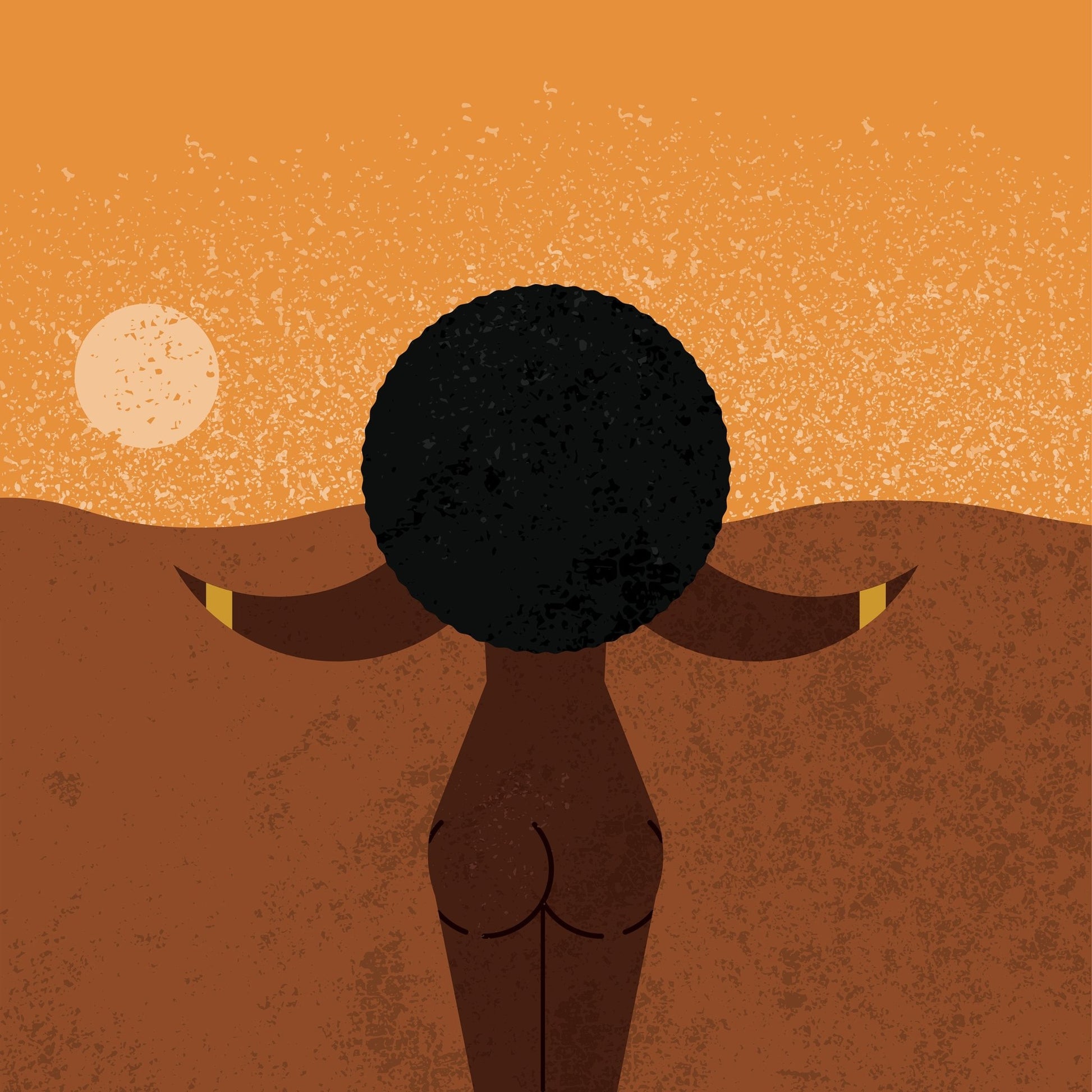 Desert Sunset Silhouette