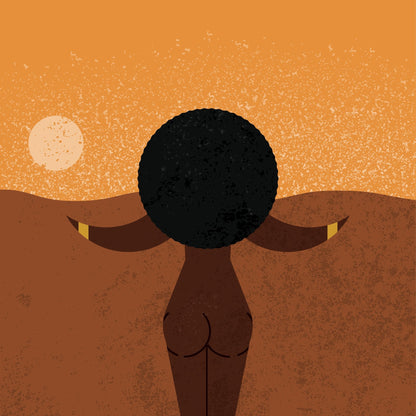 Desert Sunset Silhouette