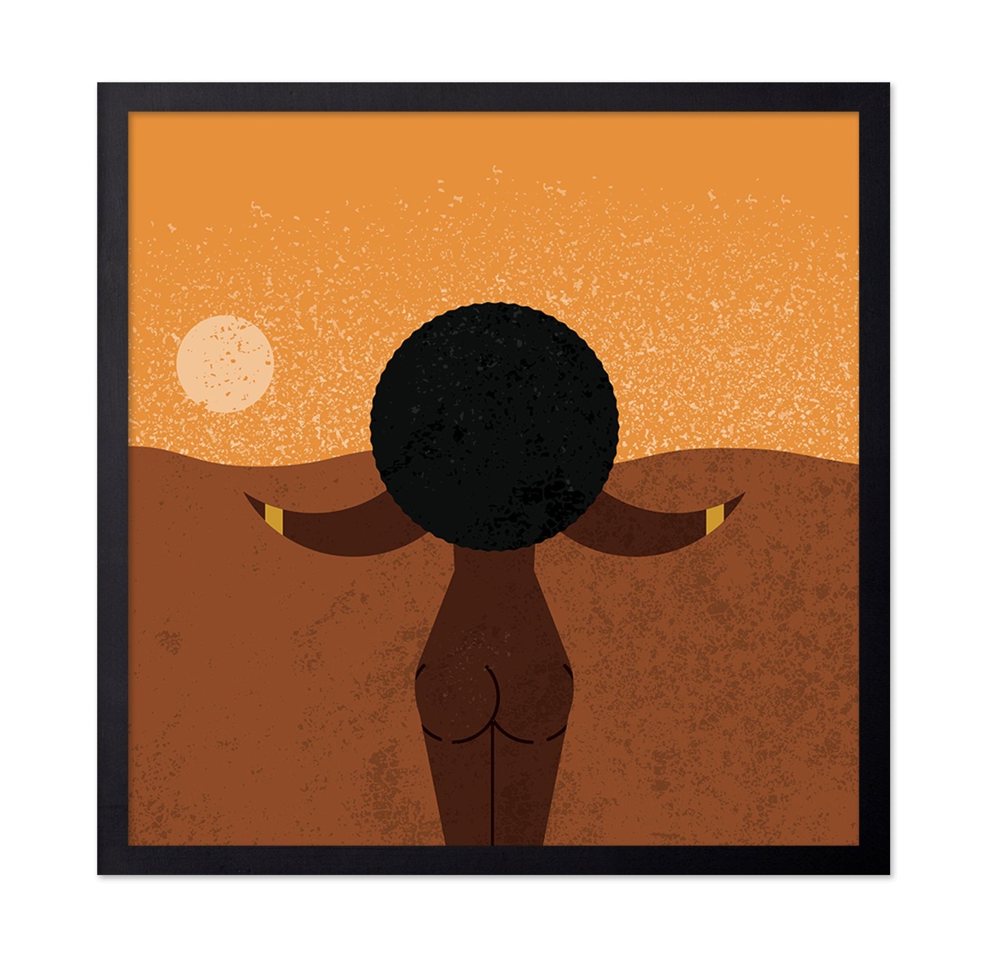 Desert Sunset Silhouette