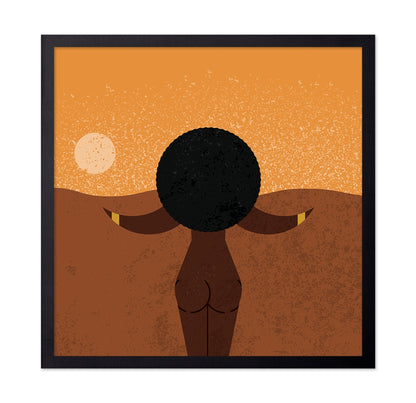 Desert Sunset Silhouette
