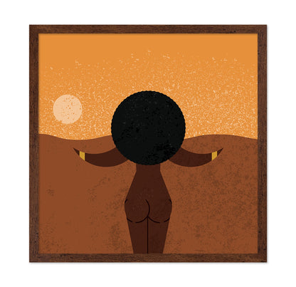 Desert Sunset Silhouette
