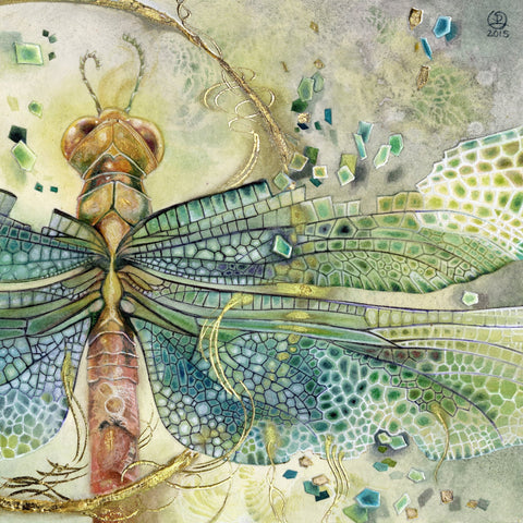 Mosaic Dragonfly Wing