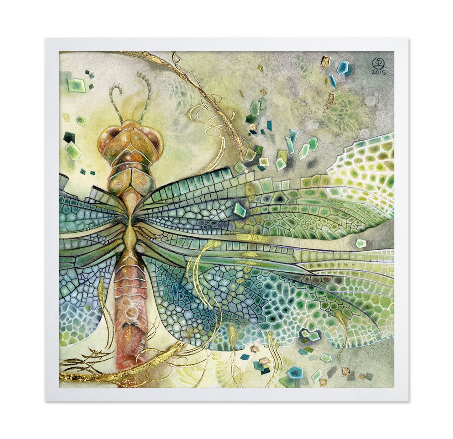 Mosaic Dragonfly Wing