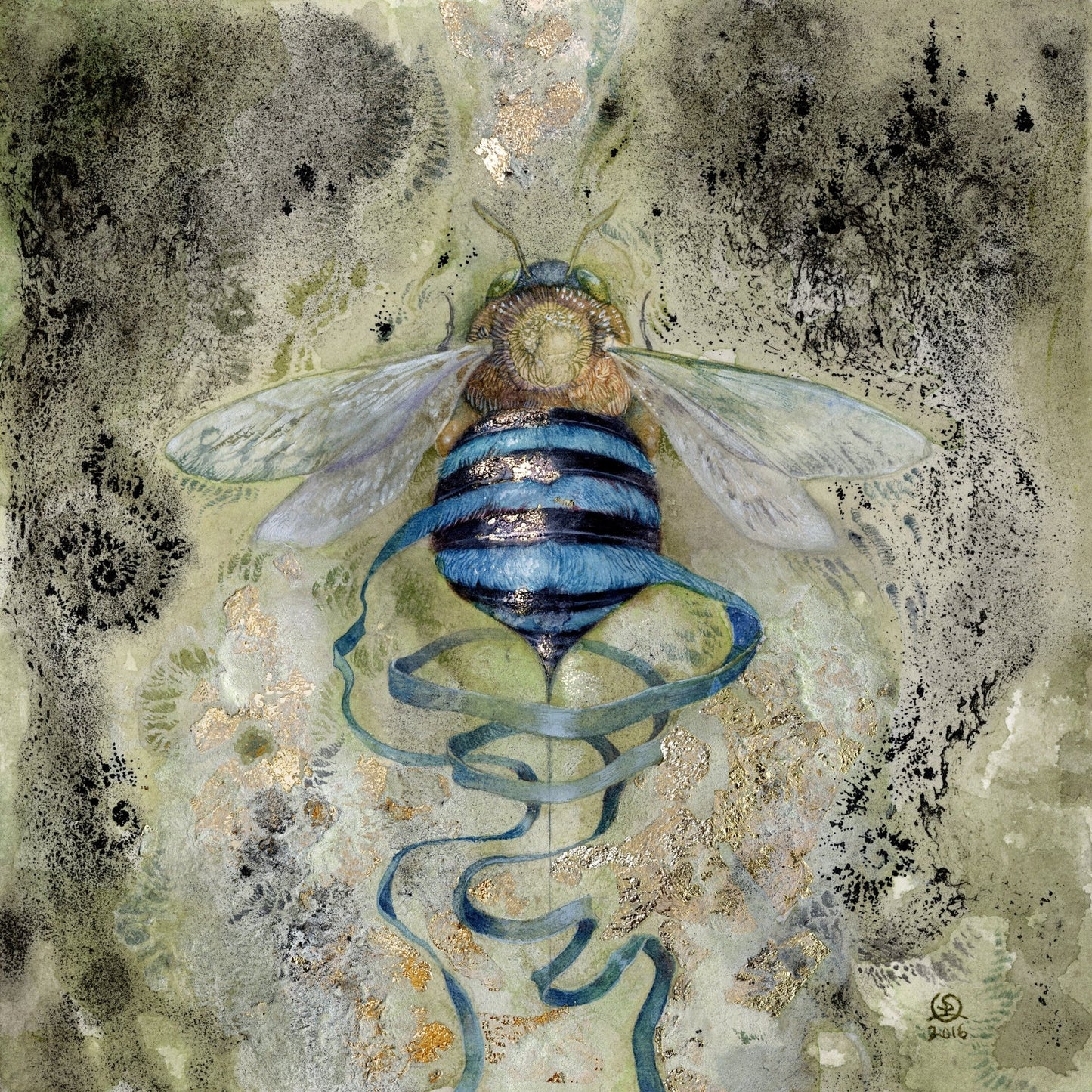 Blue Bee Spiral