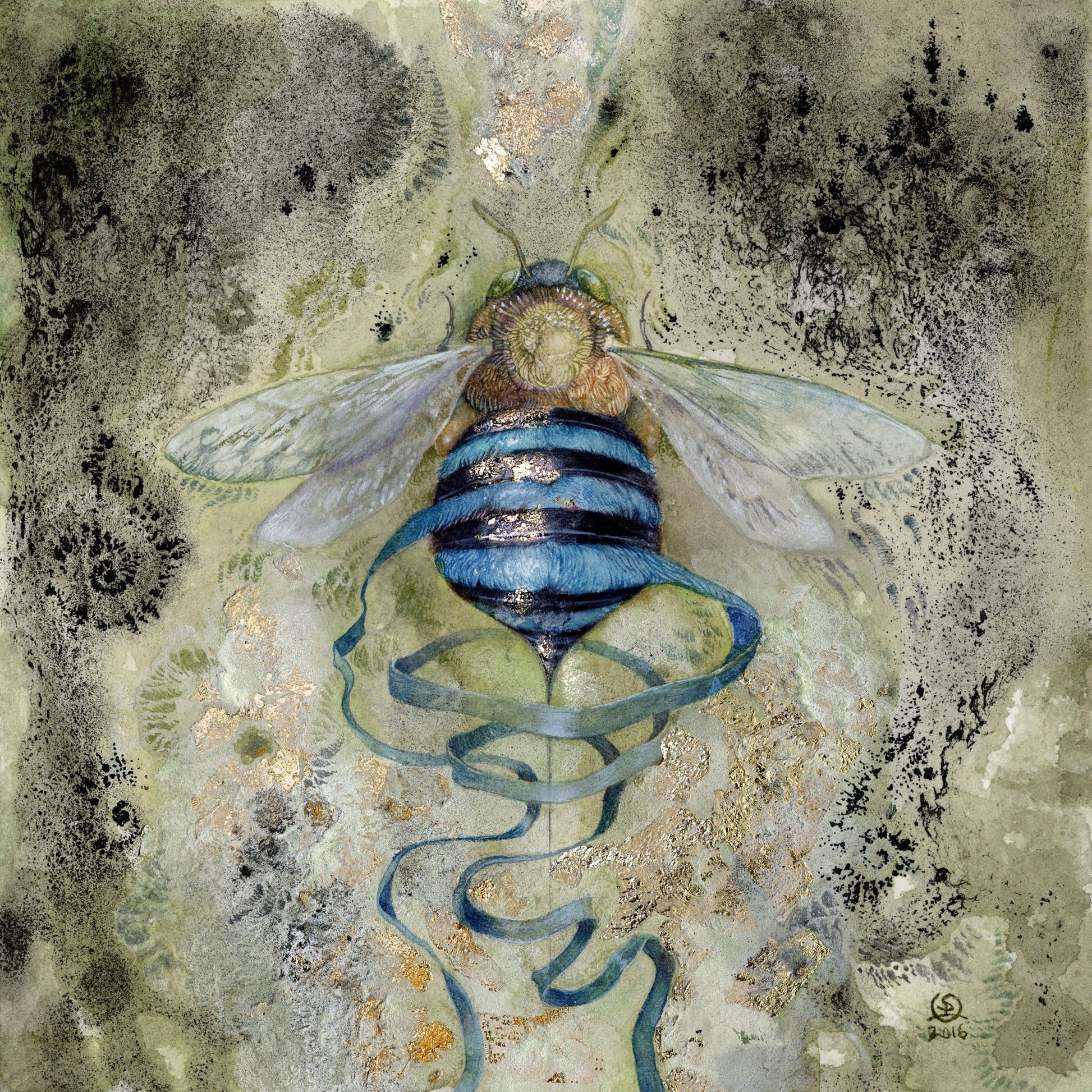 Blue Bee Spiral
