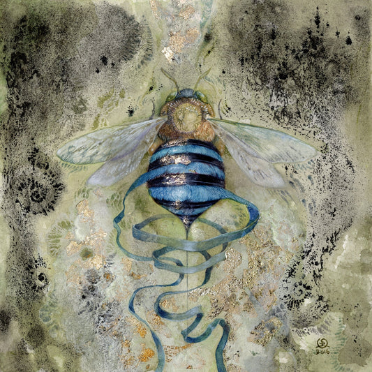 Blue Bee Spiral