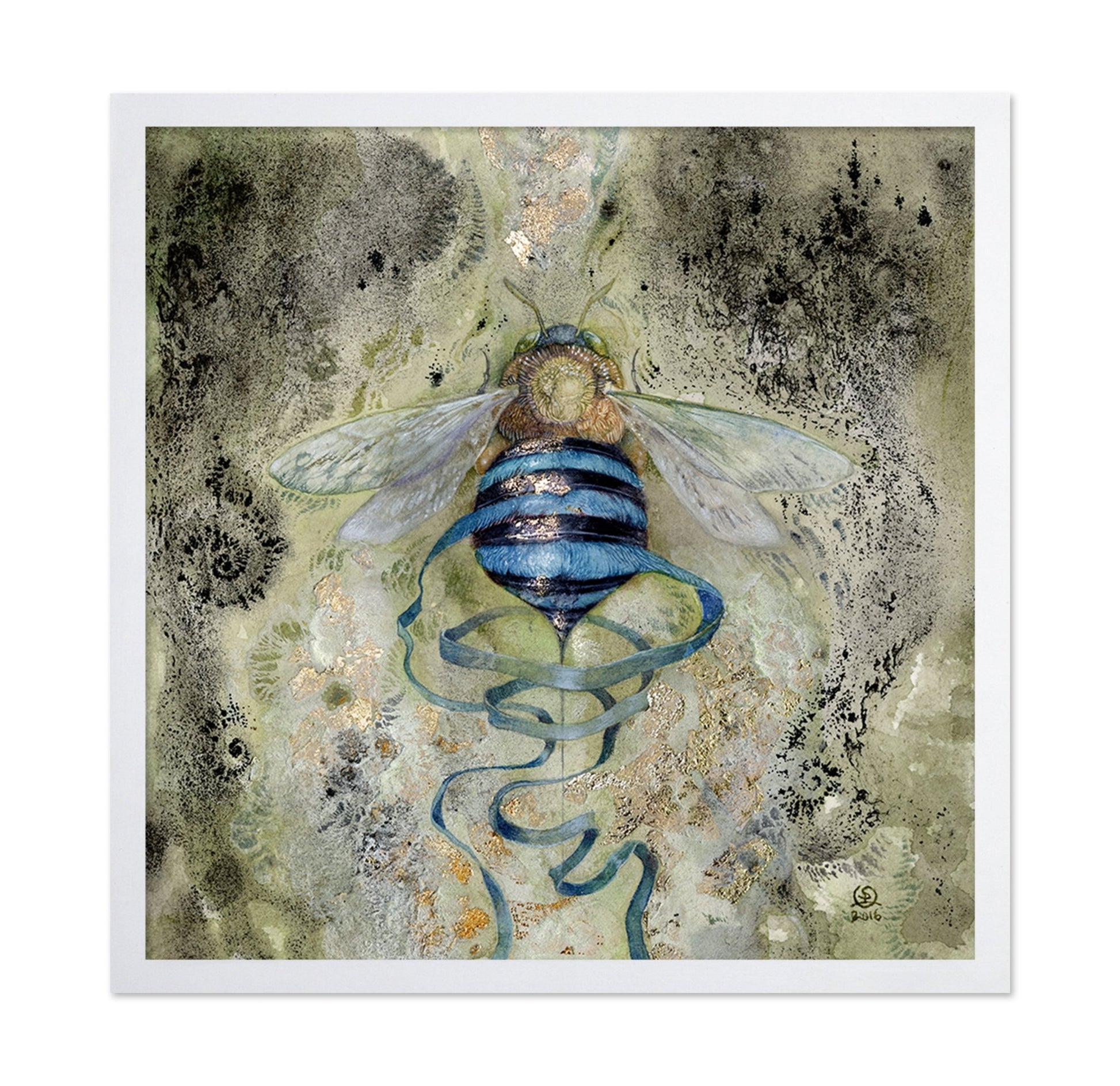 Blue Bee Spiral
