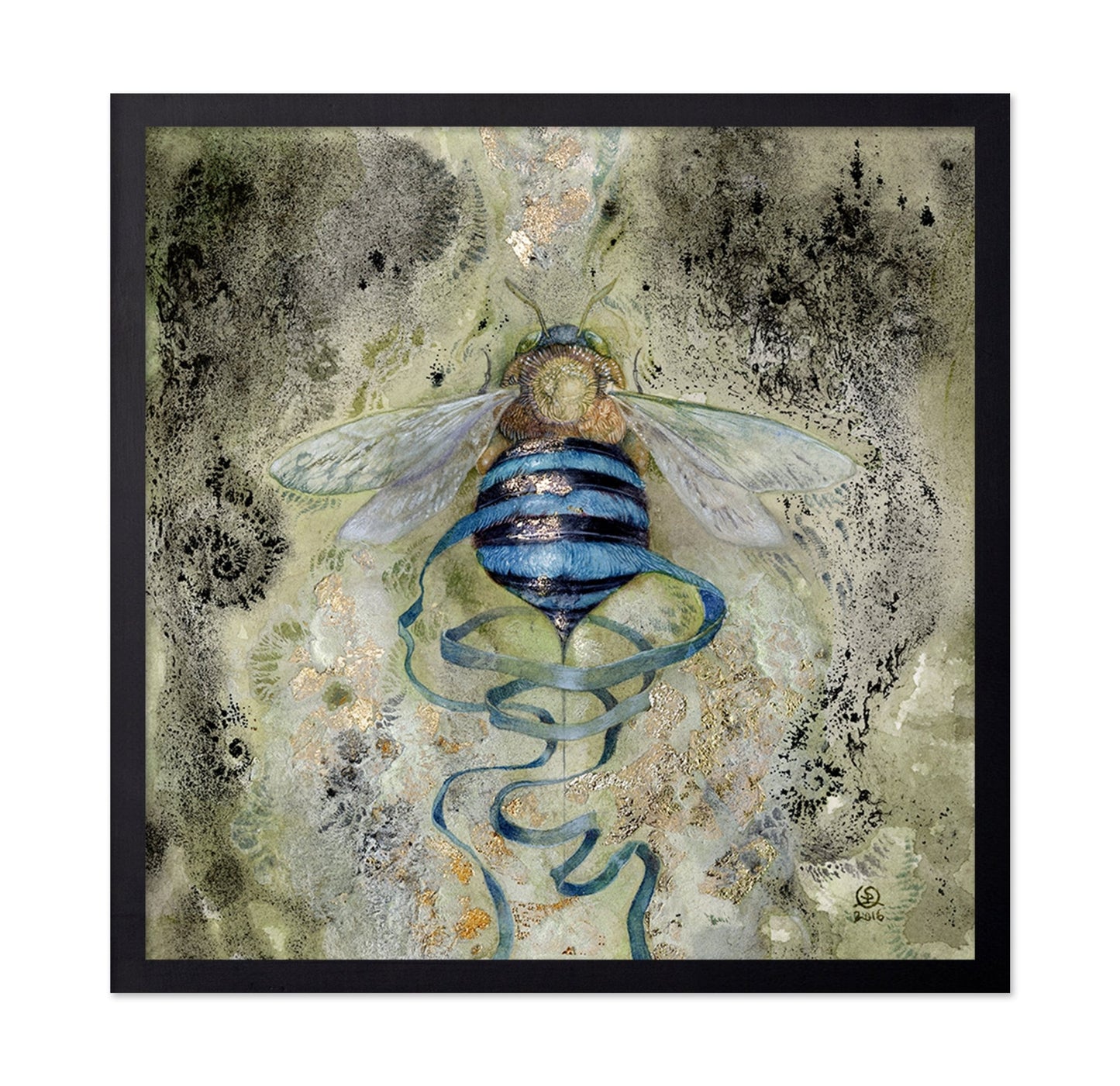 Blue Bee Spiral