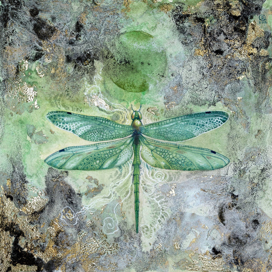Emerald Dragonfly Glow