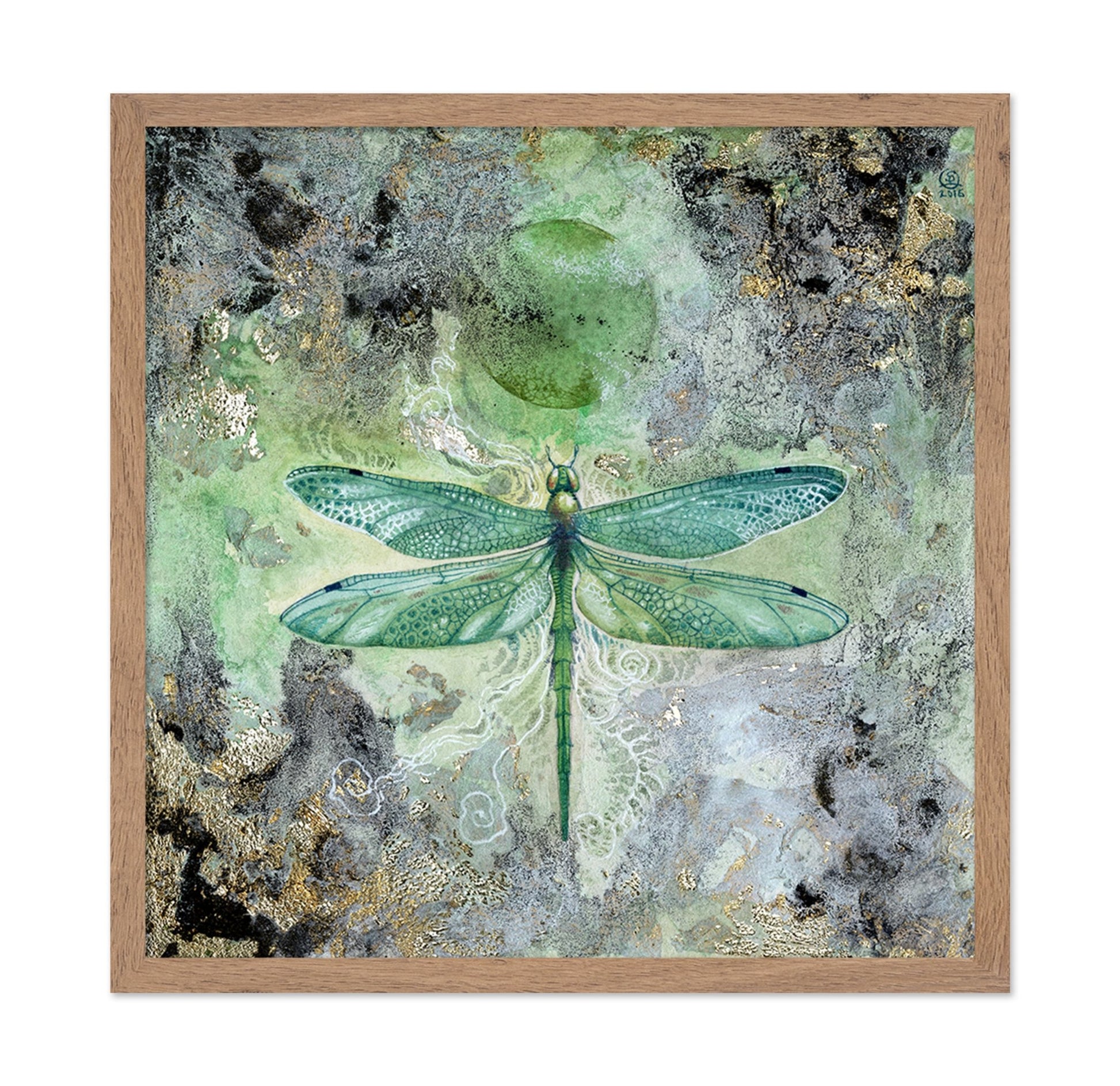 Emerald Dragonfly Glow