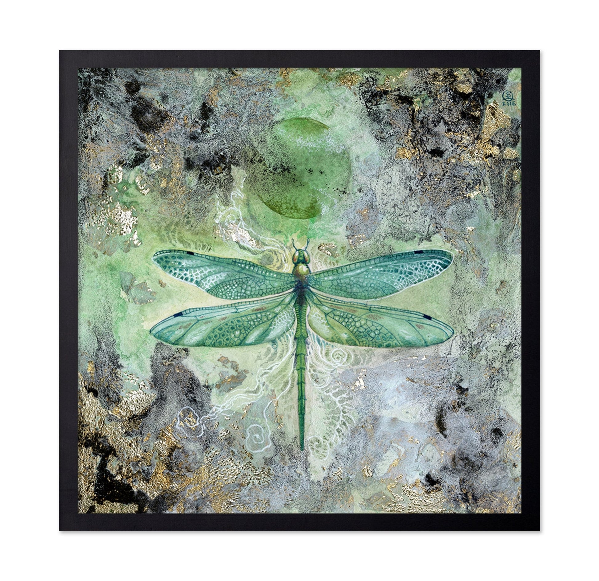 Emerald Dragonfly Glow