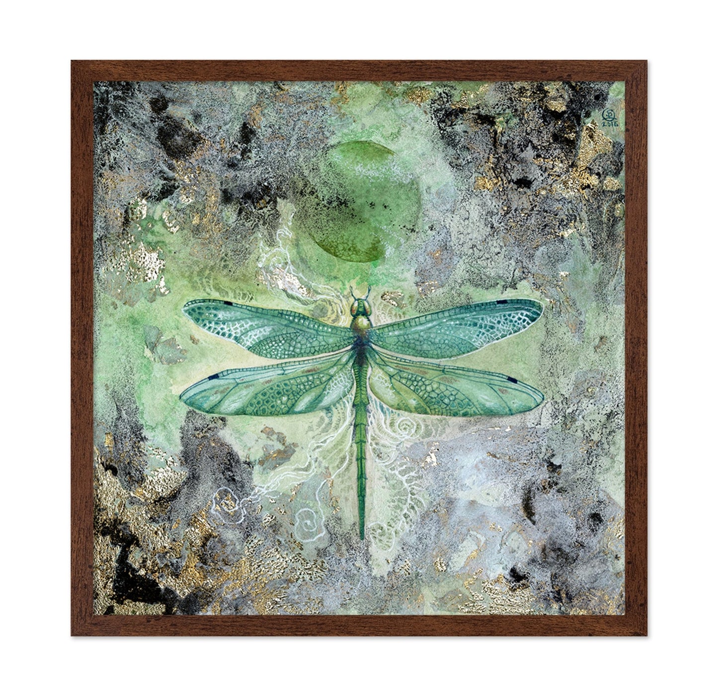 Emerald Dragonfly Glow