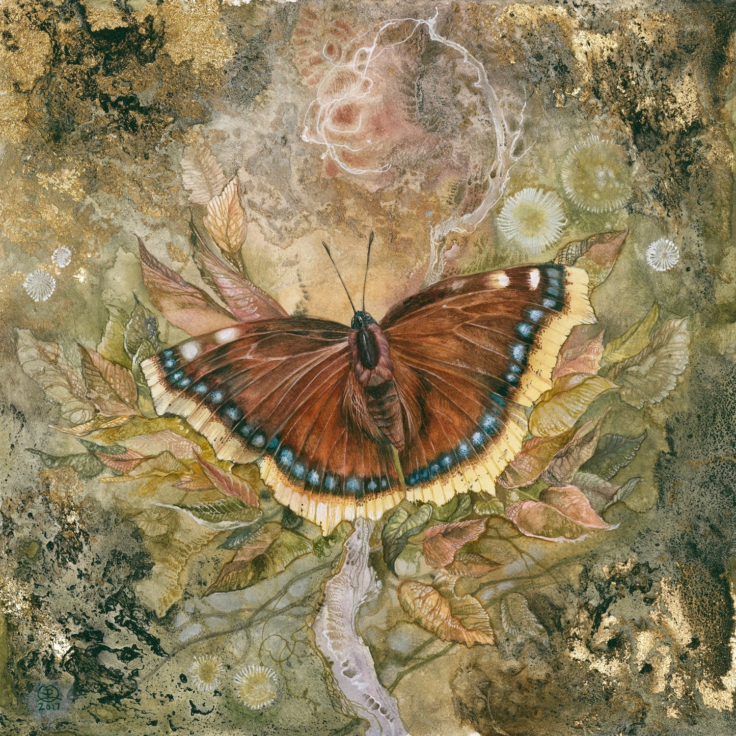 Golden Butterfly Bloom