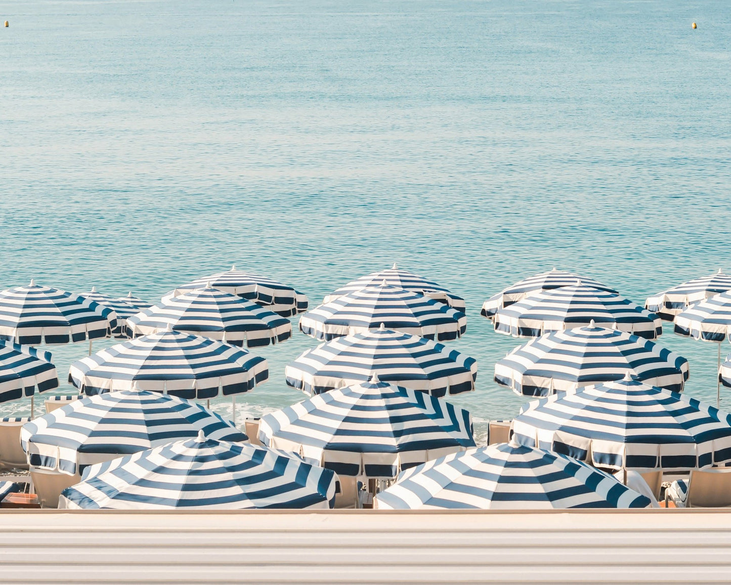 Coastal Umbrella Rows