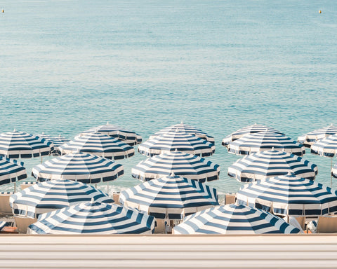 Coastal Umbrella Rows