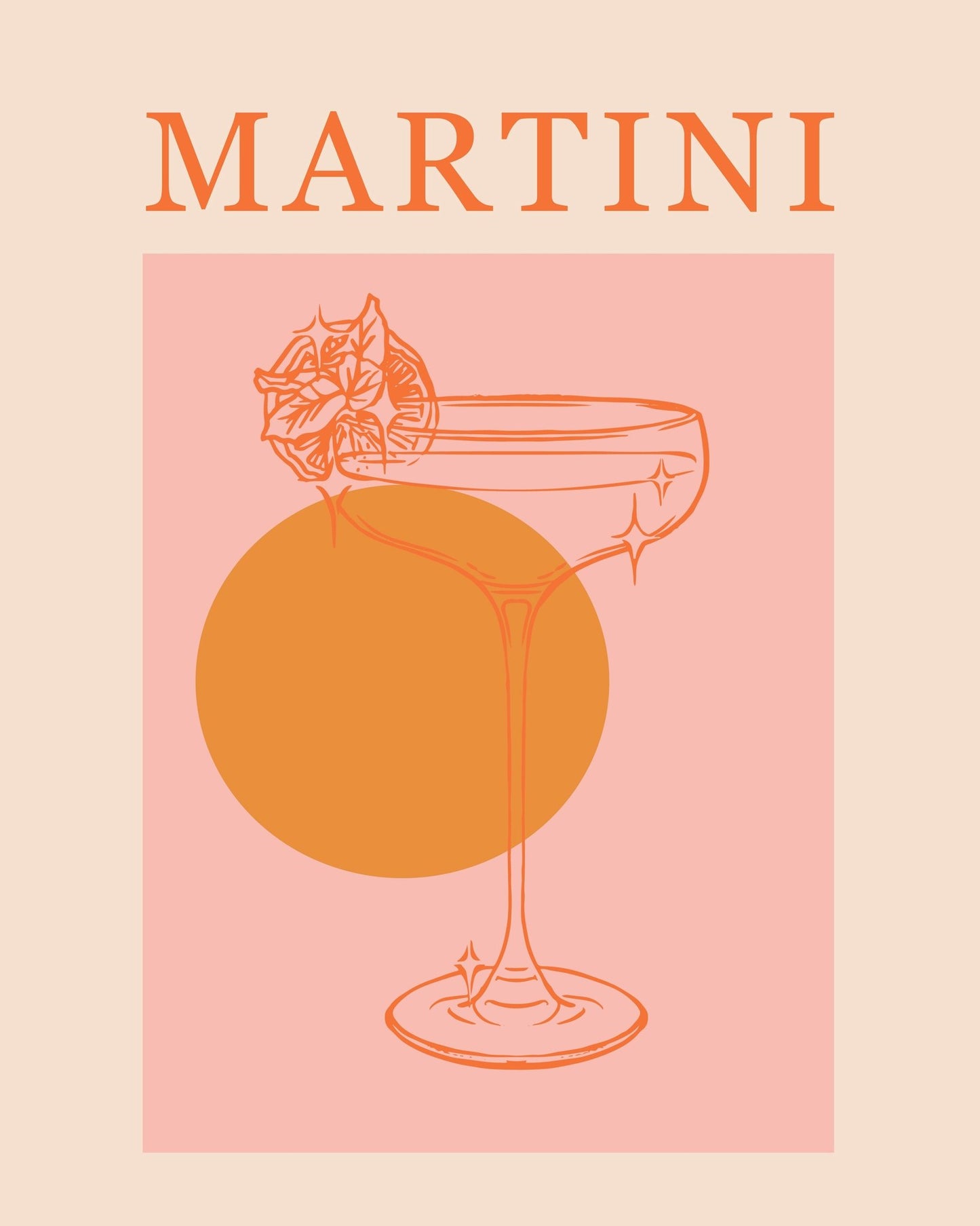 Martini Citrus Glass