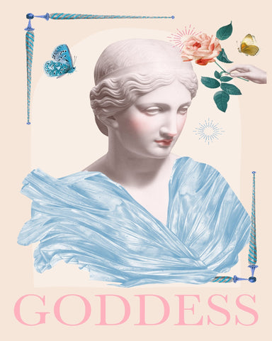 Goddess Floral Collage