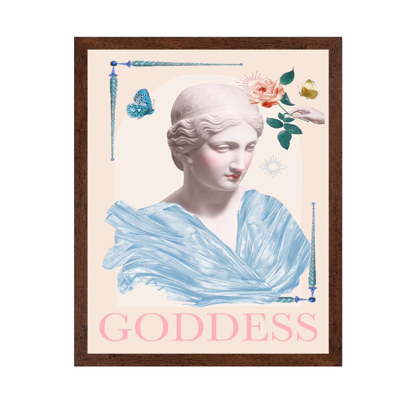 Goddess Floral Collage