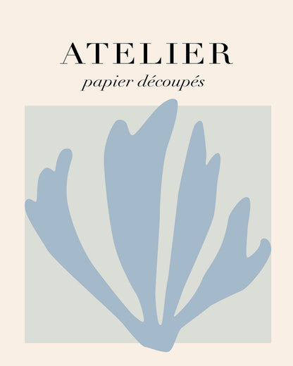Blue Paper Leaves