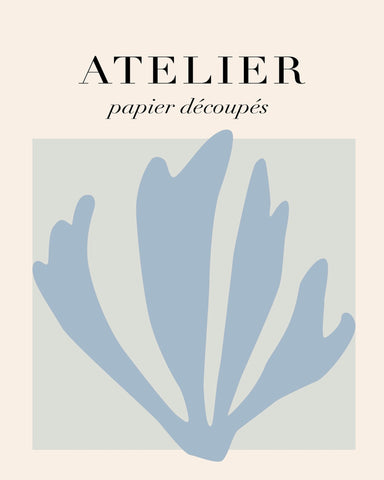 Blue Paper Leaves