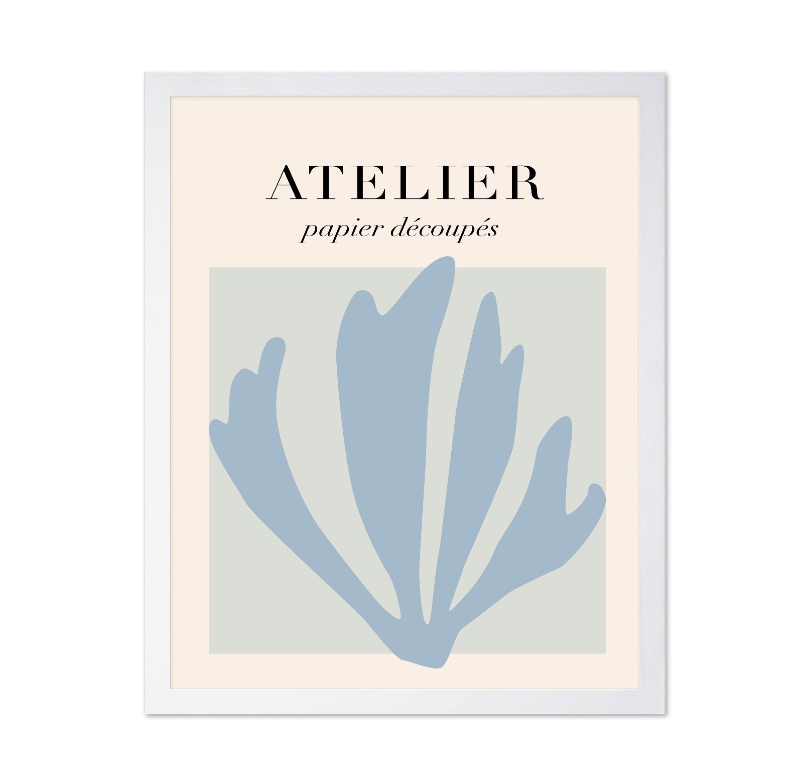 Blue Paper Leaves