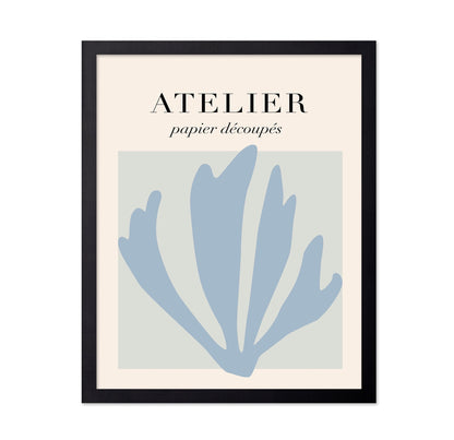 Blue Paper Leaves