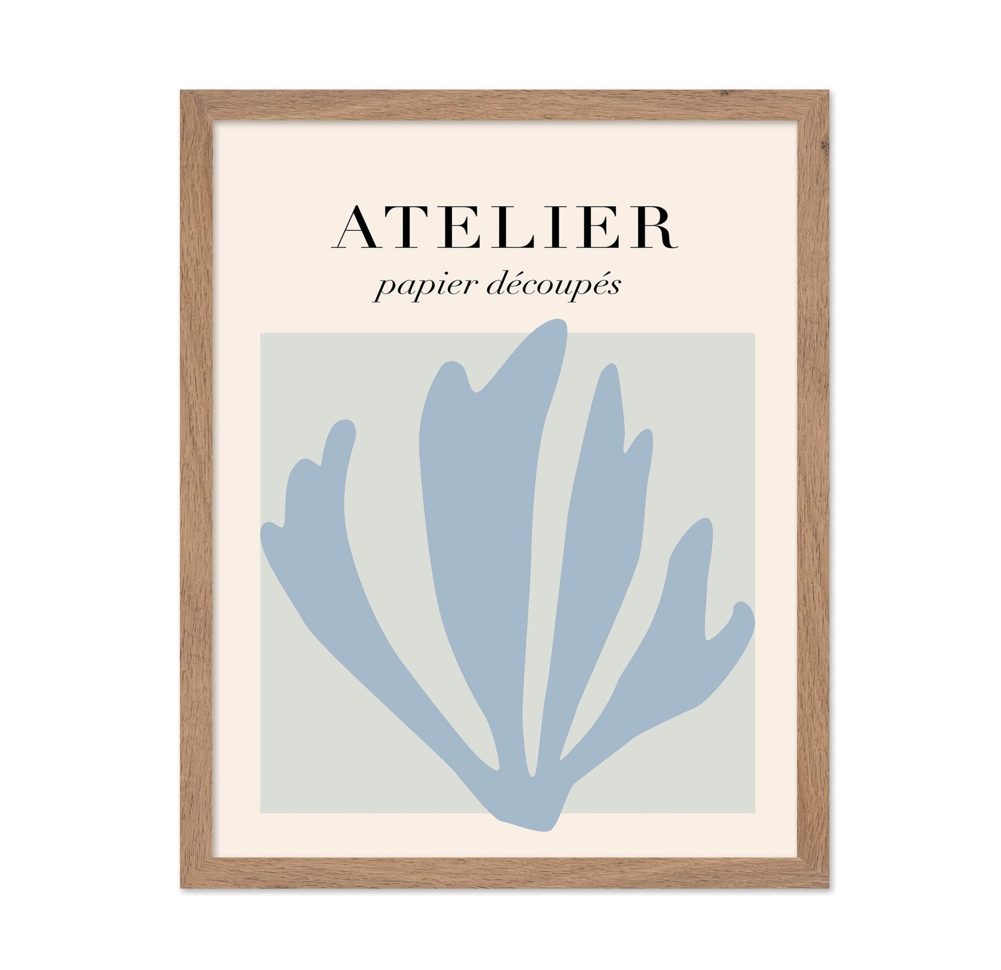 Blue Paper Leaves