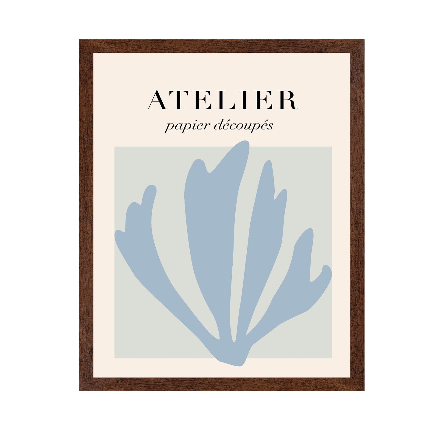 Blue Paper Leaves