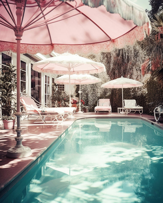 Pink Poolside Escape No1