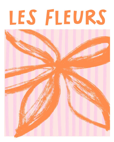 Orange Floral Burst