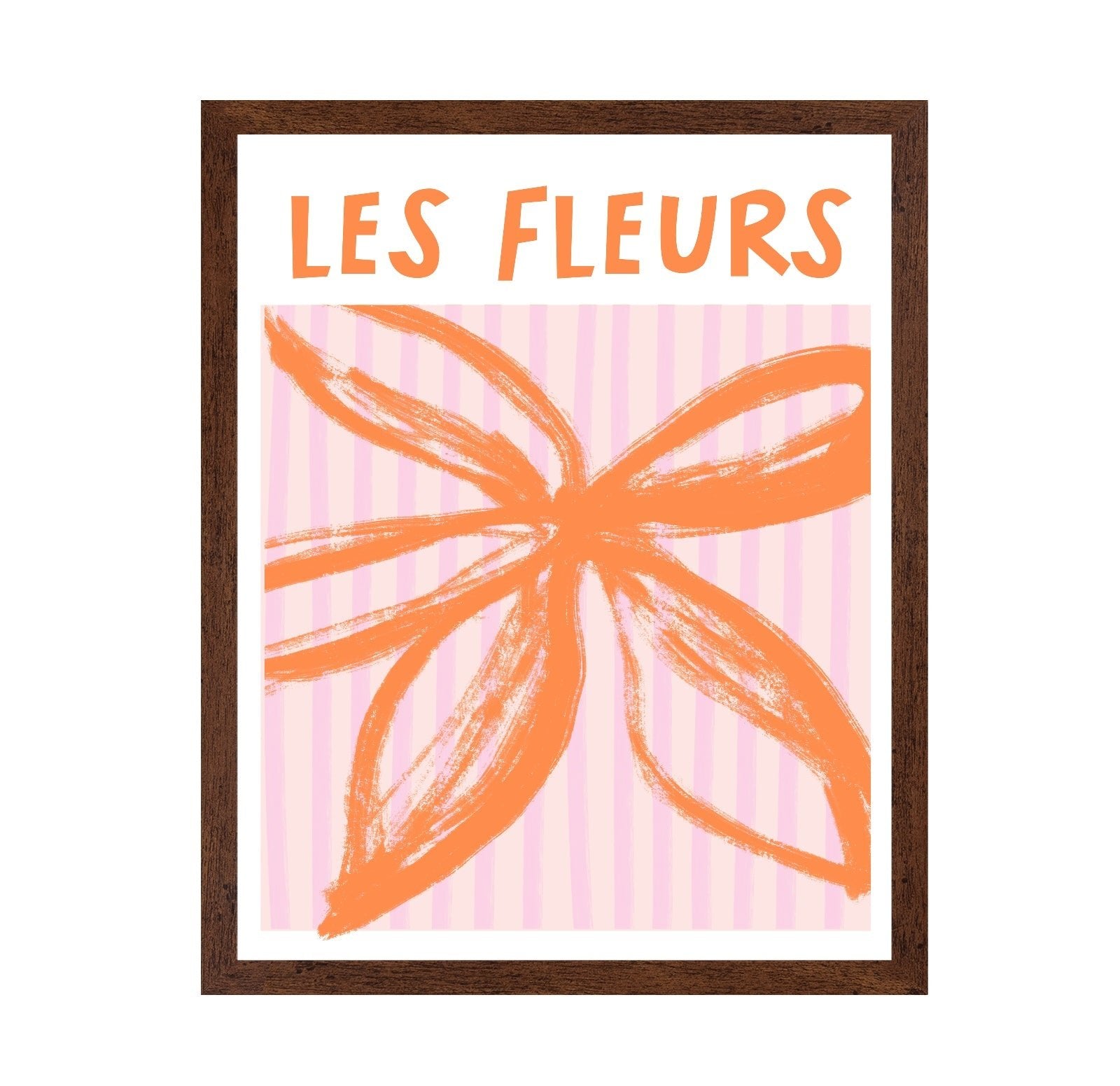 Orange Floral Burst