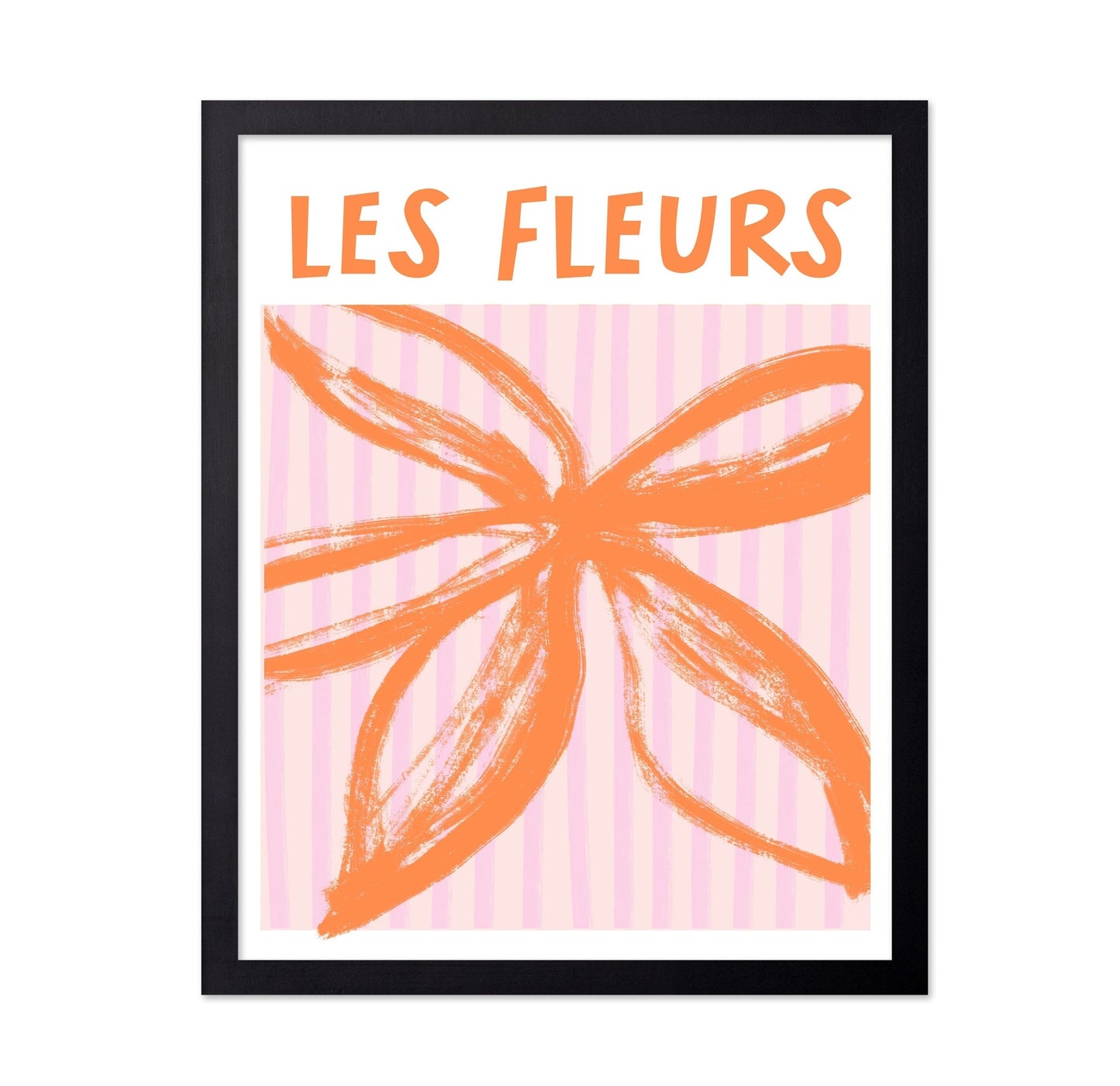 Orange Floral Burst