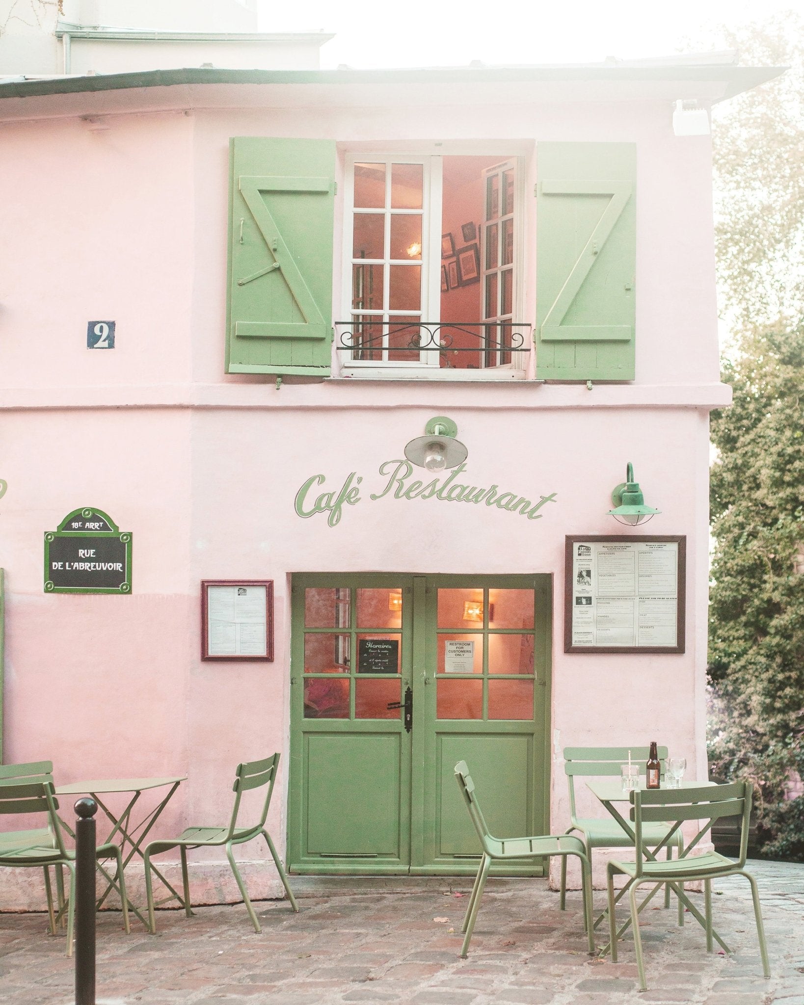 Paris Cafe Pastel