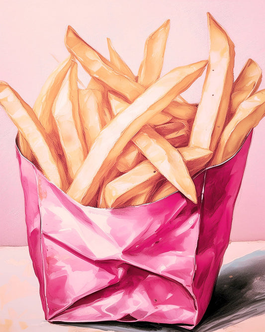 Pink Fries Pop Art