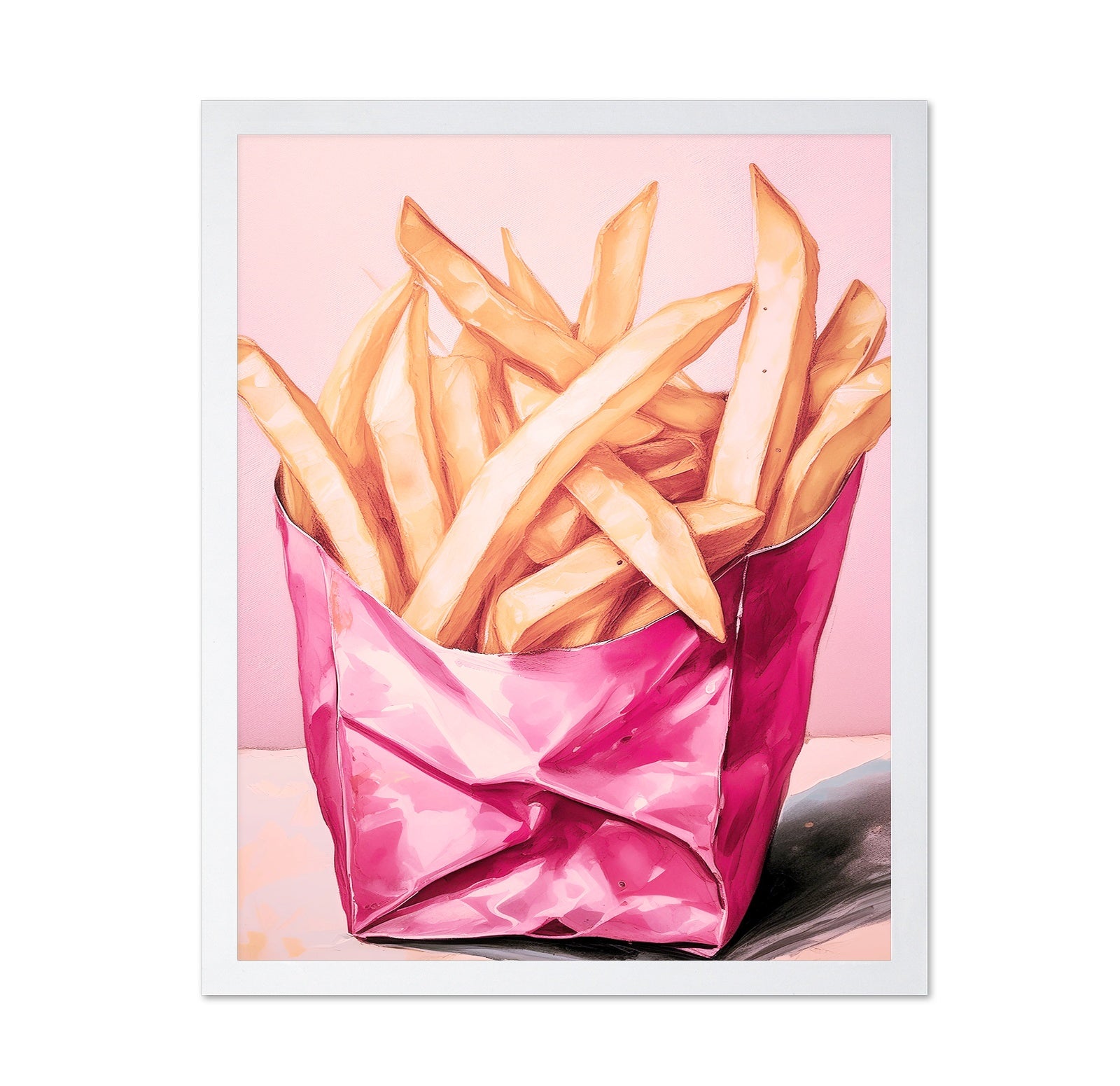 Pink Fries Pop Art
