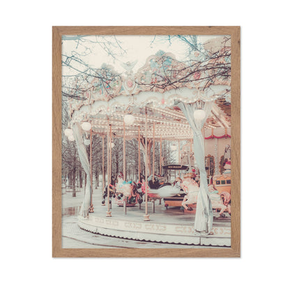 Vintage Carousel Scene