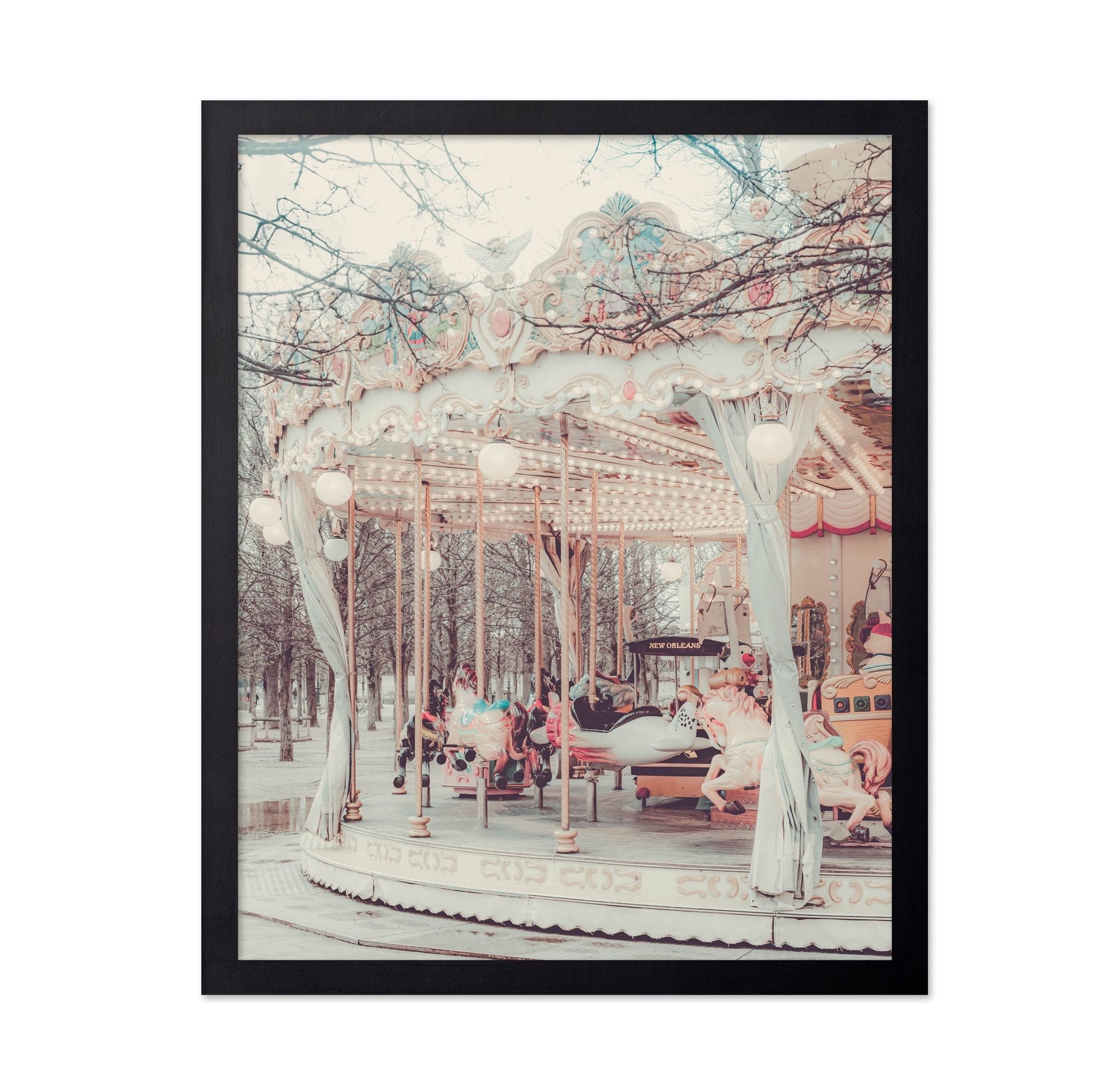 Vintage Carousel Scene