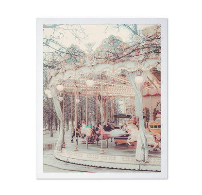 Vintage Carousel Scene