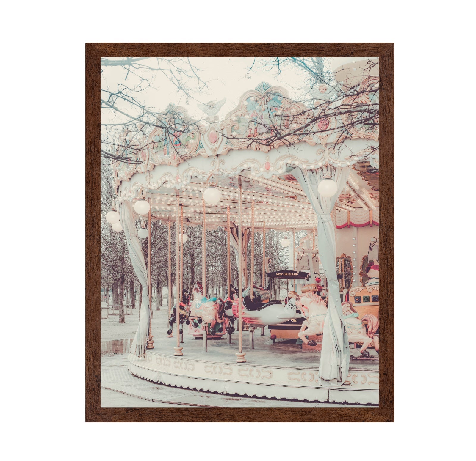 Vintage Carousel Scene