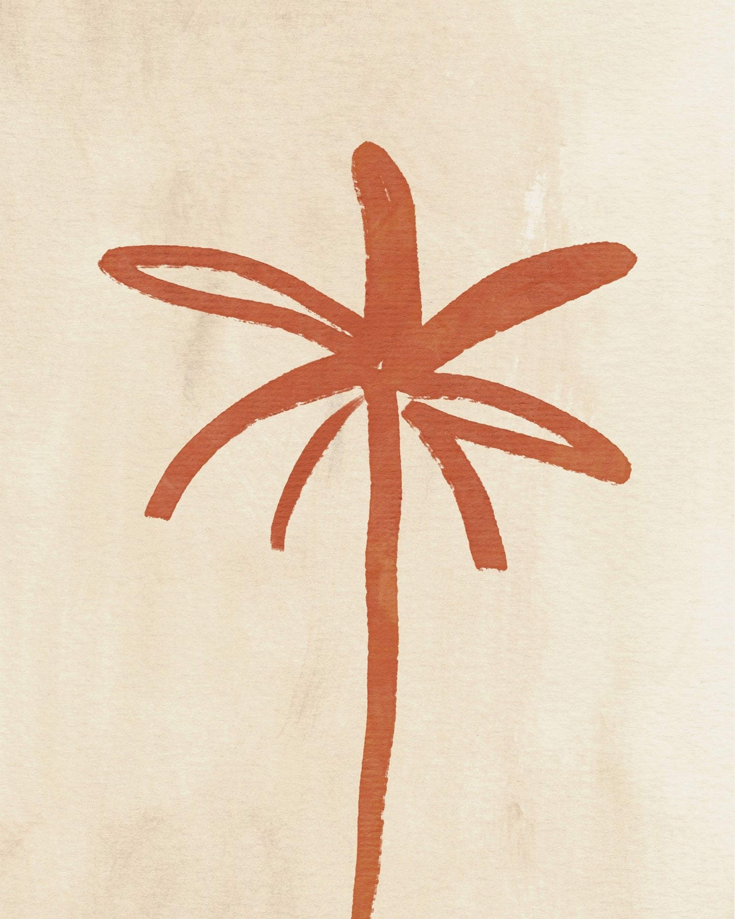 Abstract Palm Sketch