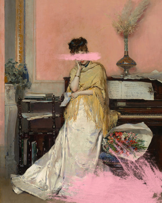 Piano Lady Abstract