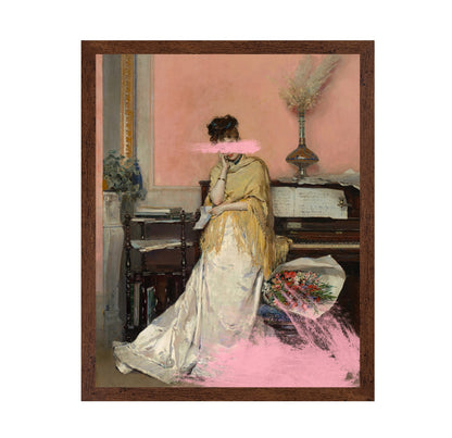 Piano Lady Abstract